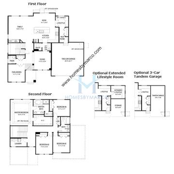 Photos of the Ashford model in the Remington Grove subdivision in Johnsburg, IL