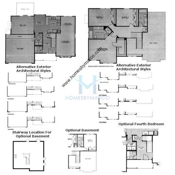 Photos of the Sommerville model in the Laurel Ridge subdivision in Aurora, IL