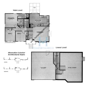 Photos of the Jackson model in the Laurel Ridge subdivision in Aurora, IL