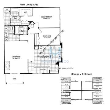Photos of the Plan 722 model in the Morgan Hill subdivision in McHenry, IL