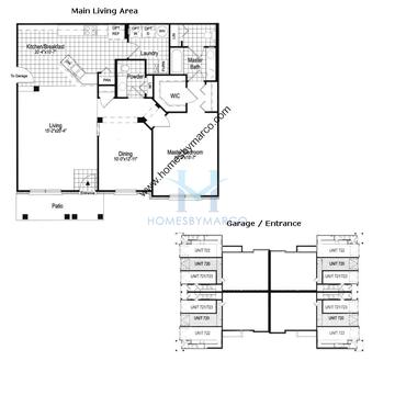 Photos of the Plan 720 model in the Morgan Hill subdivision in McHenry, IL