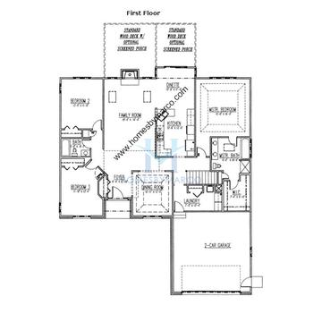 Photos of the Leighton model in the Forest Ridge subdivision in Spring Grove, IL