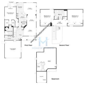 Photos of the Aldridge model in the Midlane Country Club subdivision in Wadsworth, IL