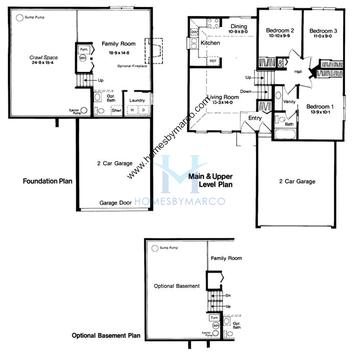 Photos of the Cypress model in the Woodgate subdivision in Matteson, IL