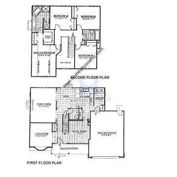 Photos of the Springfield model in the The Reserve subdivision in Montgomery, IL