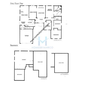 Photos of the Hartford model in the The Reserve subdivision in Montgomery, IL