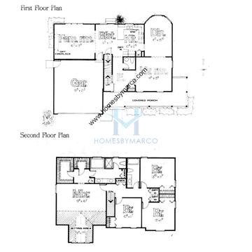 Photos of the Brookwood model in the The Reserve subdivision in Montgomery, IL