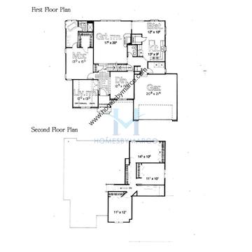 Photos of the Ashton model in the The Reserve subdivision in Montgomery, IL