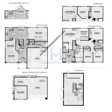 Photos of the Edison model in the Ivy Ridge subdivision in Naperville, IL