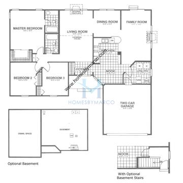 Photos of the Meadowood model in the Northwood Trails subdivision in Lake Villa, IL