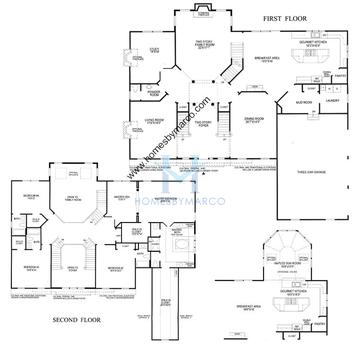 Photos of the Harvard model in the Hawthorn Woods Country Club subdivision in Hawthorn Woods, IL