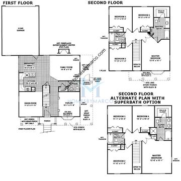 Photos of the Sycamore model in the Hometown subdivision in Oswego, IL