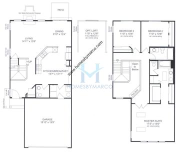 Photos of the Stratford model in the Princeton Crossing subdivision in Lake in the Hills, IL