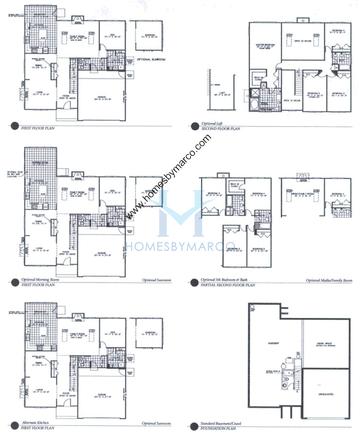 Photos of the Carlyle model in the Arbor Creek subdivision in St. Charles, IL