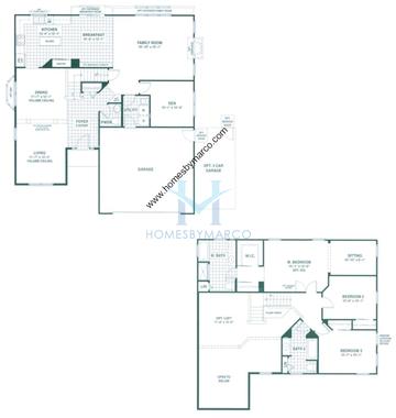 Photos of the Delphinium model in the Deer Grove North subdivision in Port Barrington, IL