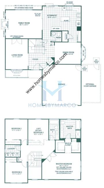 Photos of the Capabella model in the Deer Grove North subdivision in Port Barrington, IL