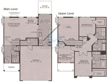 Photos of the Butterfield model in the Amber Fields subdivision in Aurora, IL