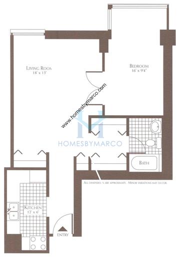 Photos of the 0910 model in the Elm at Clark Condos subdivision in Chicago, IL