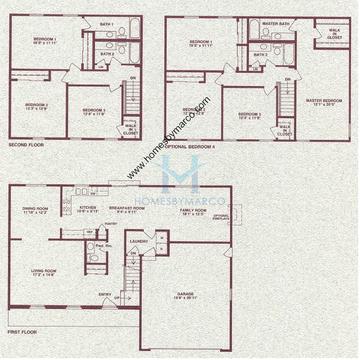 Photos of the Scarborough model in the Green Valley subdivision in McHenry, IL