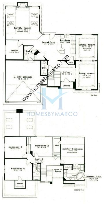 Photos of the Fieldstone model in the Thornwood subdivision in South Elgin, IL