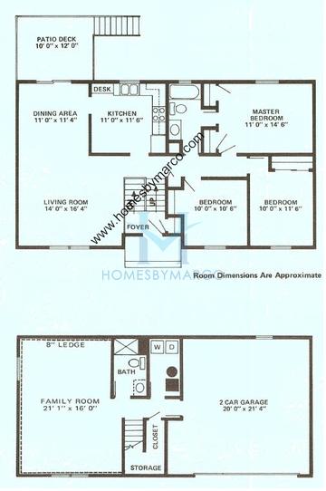 Photos of the Nottingham model in the Winding Creek subdivision in Naperville, IL