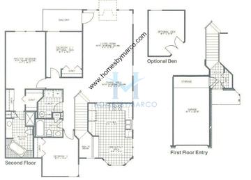 Photos of the Fairfax model in the Towne Place subdivision in Schaumburg, IL