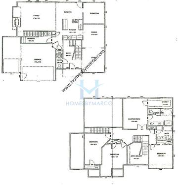 Photos of the Garnet I model in the Saddle Creek subdivision in Naperville, IL