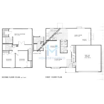 Photos of the Drake model in the Fernwood Lakes subdivision in Montgomery, IL