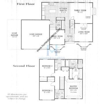 Photos of the Waterford model in the Kylyns Crossing subdivision in Yorkville, IL