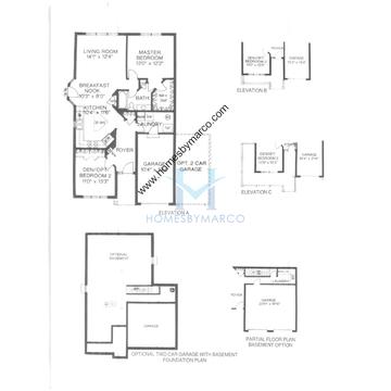 Photos of the Linden model in the Lakeside of Seasons Ridge subdivision in Montgomery, IL