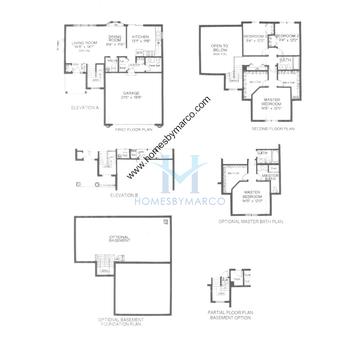 Photos of the Ashford model in the Lakeside of Seasons Ridge subdivision in Montgomery, IL