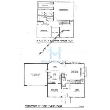Photos of the Rosewood model in the The Reserve subdivision in Montgomery, IL