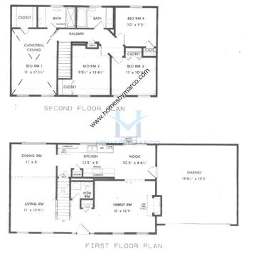 Photos of the Jefferson model in the The Reserve subdivision in Montgomery, IL