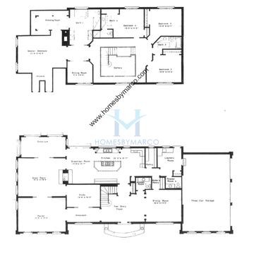 Photos of the Sussex Country Estate model in the Eastings Mere subdivision in South Barrington, IL