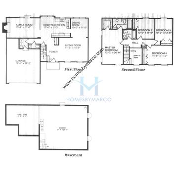 Photos of the Kensington model in the Cherry Lane subdivision in Northbrook, IL