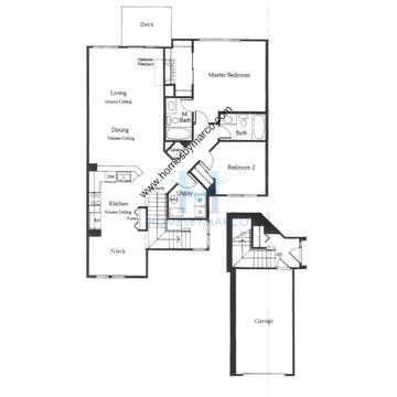 Photos of the Prairie-Sage model in the Mission Oaks subdivision in Naperville, IL