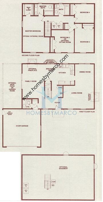 Photos of the Danbury model in the Fox Hollow subdivision in Warrenville, IL