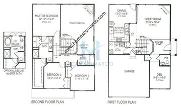 Photos of the Elsworth model in the Creekside Meadows subdivision in Algonquin, IL