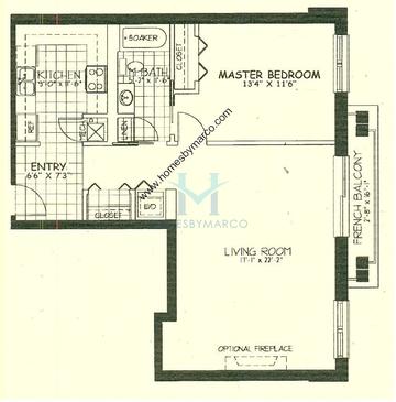 Photos of the A model in the Park Avenue Station subdivision in Clarendon Hills, IL