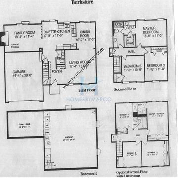 Photos of the Berkshire model in the Cherry Park subdivision in Batavia, IL