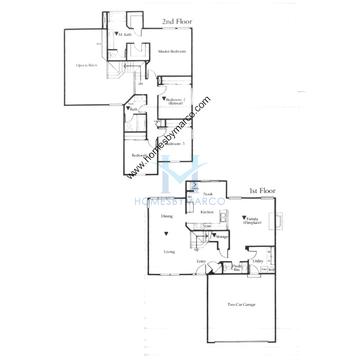 Photos of the Blue Jay model in the Starwood subdivision in Lake in the Hills, IL