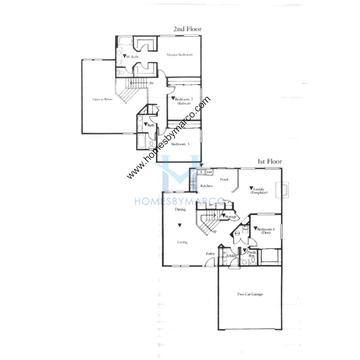 Photos of the Meadowlark model in the Starwood subdivision in Lake in the Hills, IL