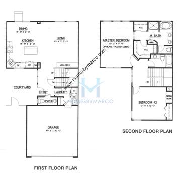 Photos of the Stratton model in the Remington Trails subdivision in Round Lake, IL