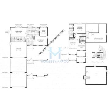 Photos of the Richmond model in the Lakeview Estates subdivision in Oswego, IL