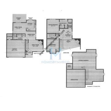 Photos of the Oxford model in the Fox Chase of Oswego subdivision in Oswego, IL