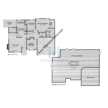 Photos of the Dover model in the Fox Chase of Oswego subdivision in Oswego, IL