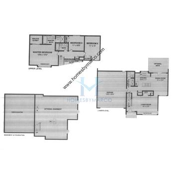 Photos of the Devonshire model in the Fox Chase of Oswego subdivision in Oswego, IL