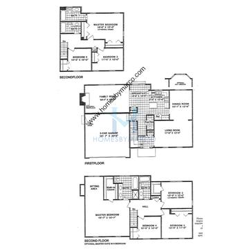 Photos of the Churchill House model in the Eastlake Farms subdivision in Grayslake, IL