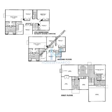 Photos of the Bordeaux model in the Haryan Farm subdivision in Grayslake, IL