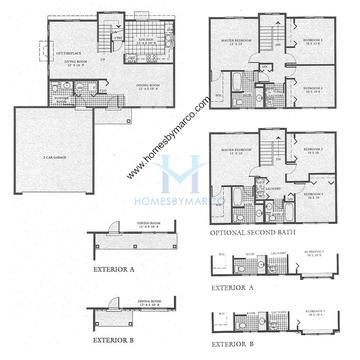 Photos of the Kapple House model in the Deer Point Trails subdivision in Hainesville, IL